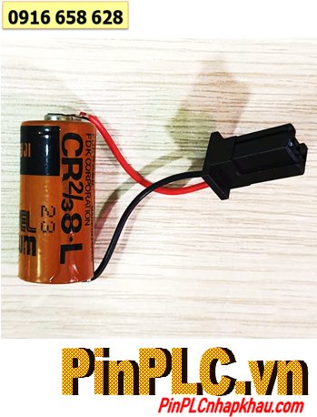 FUJI CR2/3 8.L (Zắc Fanuc); Pin nuôi nguồn FUJI CR2/3 8.L lithium 3v 2/3A 1900mAh chính hãng, Xuất xứ NHẬT